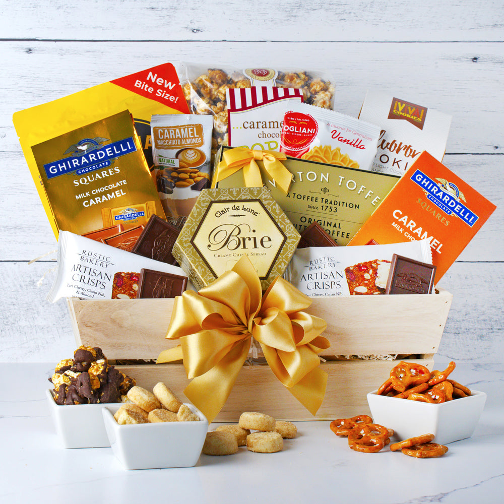 Golden Gourmet Sweet & Savory Gift Basket
