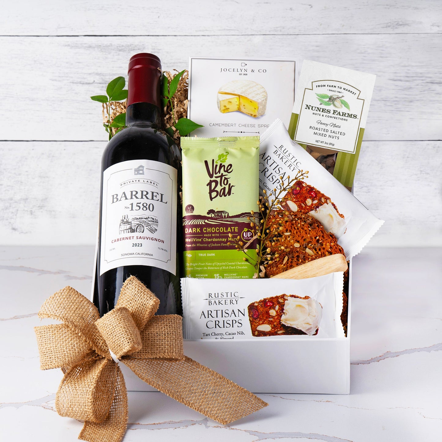 Sonoma Wine & Artisan Cheese Gift Basket