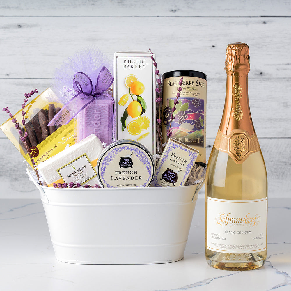 Napa Sonoma Spa & Sparkle Gift Basket
