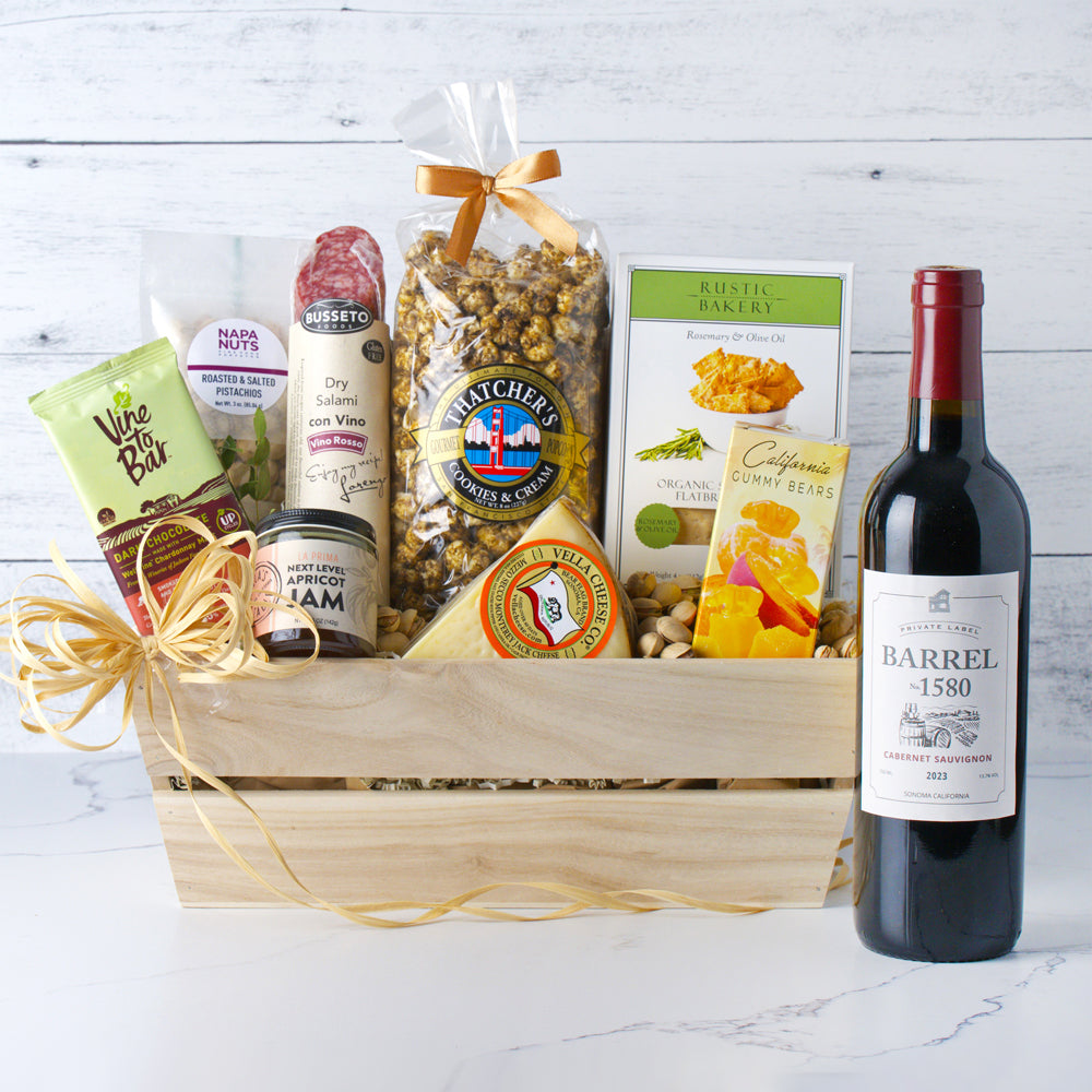 Vineyard Gourmet Wine Gift Basket