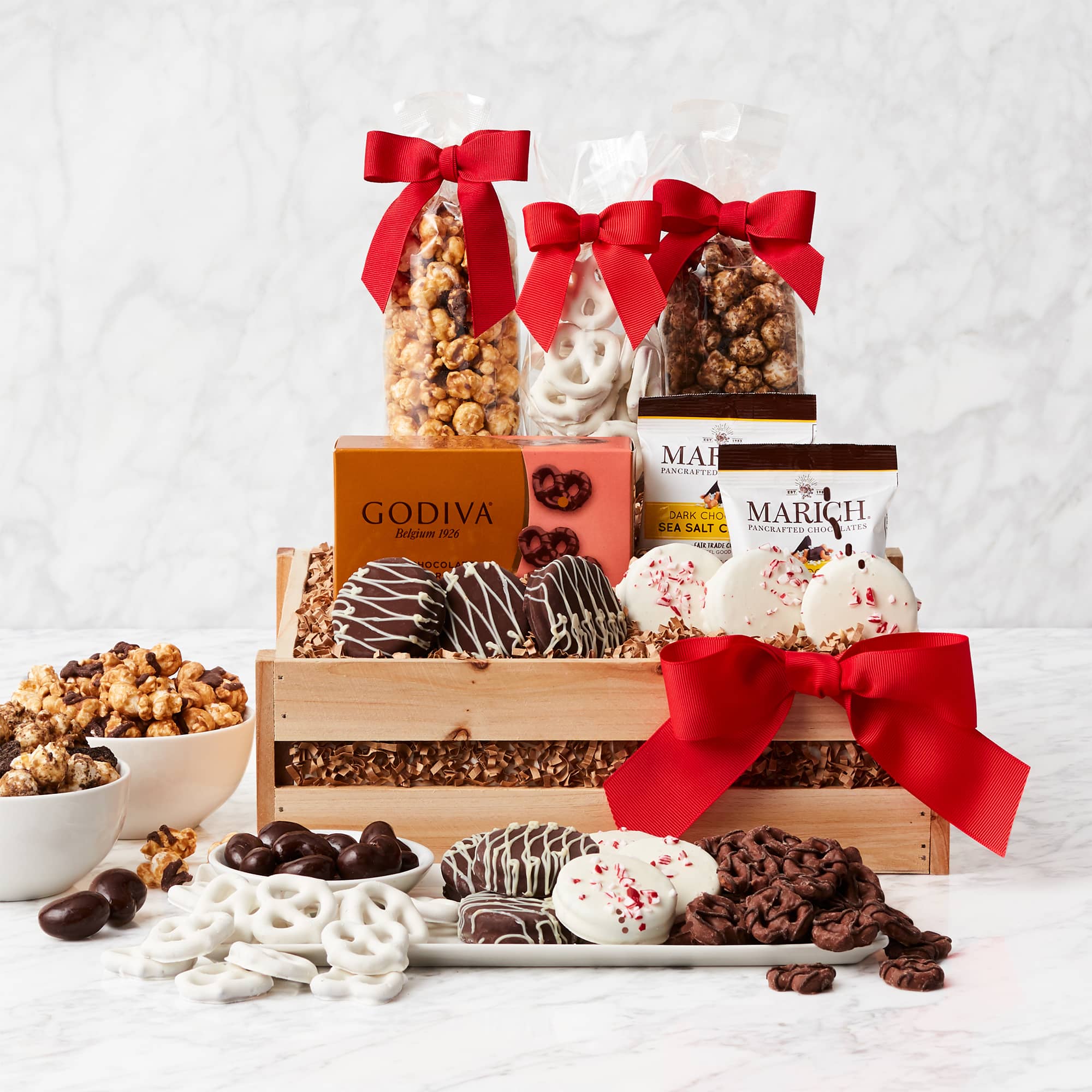 Crunchy Crunch Sweetness Holiday Gift Basket | TheBestGiftBaskets.com