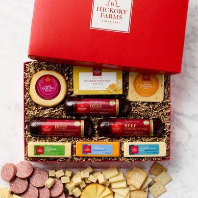Hickory Farms Hearty Meat and Cheese Gift Basket
