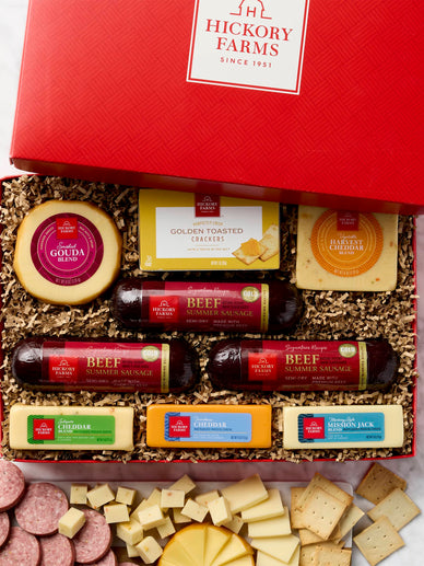 Hickory Farms Hearty Meat and Cheese Gift Basket