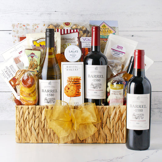 California Luxury Wine & Gourmet Gift Basket