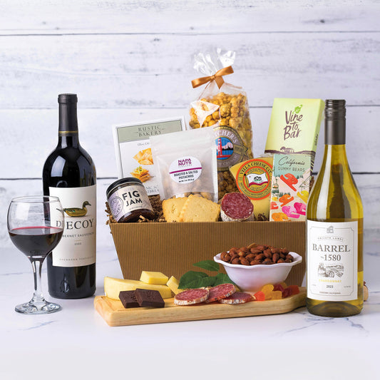 California Wine & Charcuterie Gift Basket