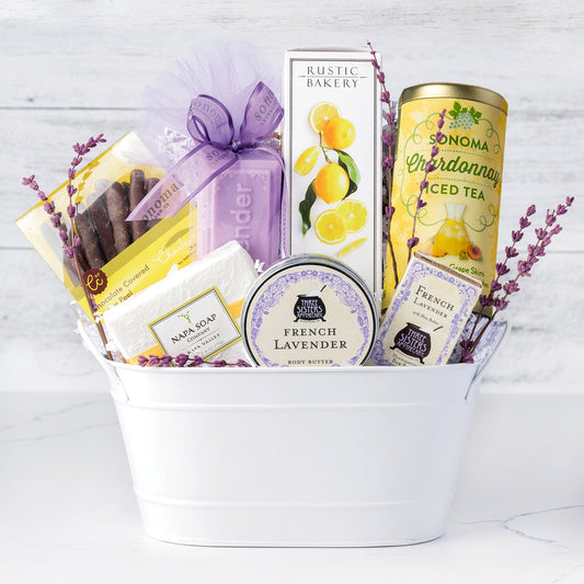 Lavender Fields & Lemon Sweets Gift Basket