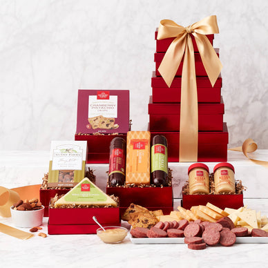 Sweet and Savory Holiday Gift Tower
