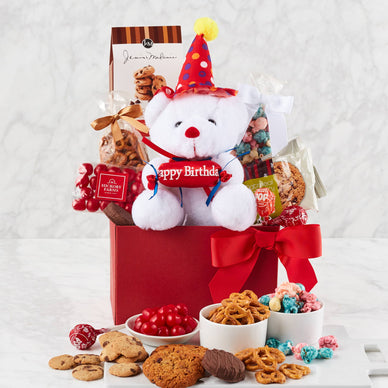 Happy Birthday Bear Gift Basket