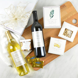 Red & White Wine Gift Box - Jocelyn & Co. Drop Ship